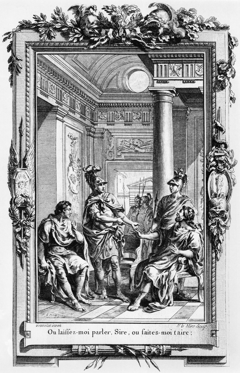 Noel Le Mire (1724-1800) tarafından oyulmuş Pierre Corneille (1606-84) tarafından 