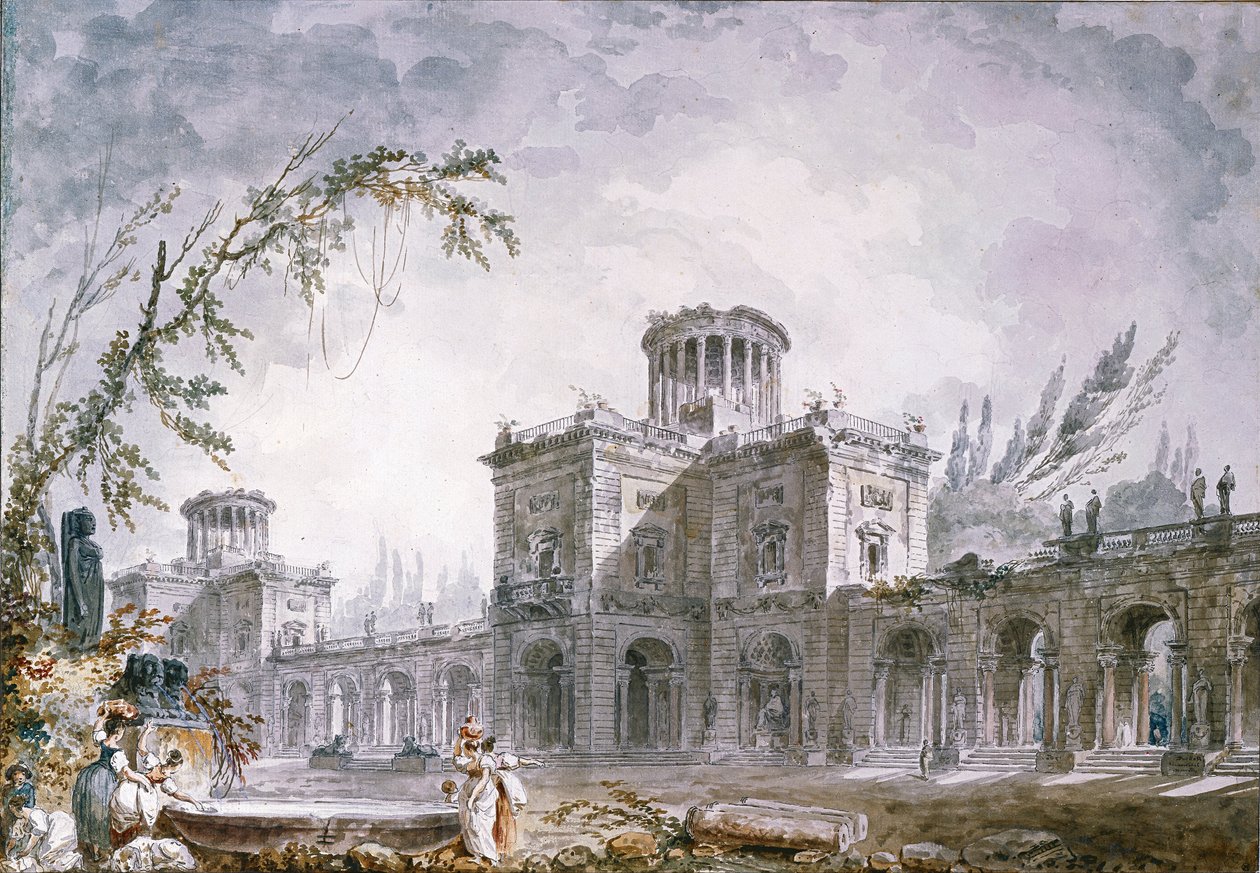 Mimari Fantezi, 1760 by Hubert Robert