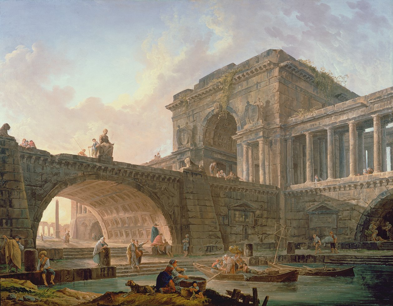 Mimari capriccio by Hubert Robert