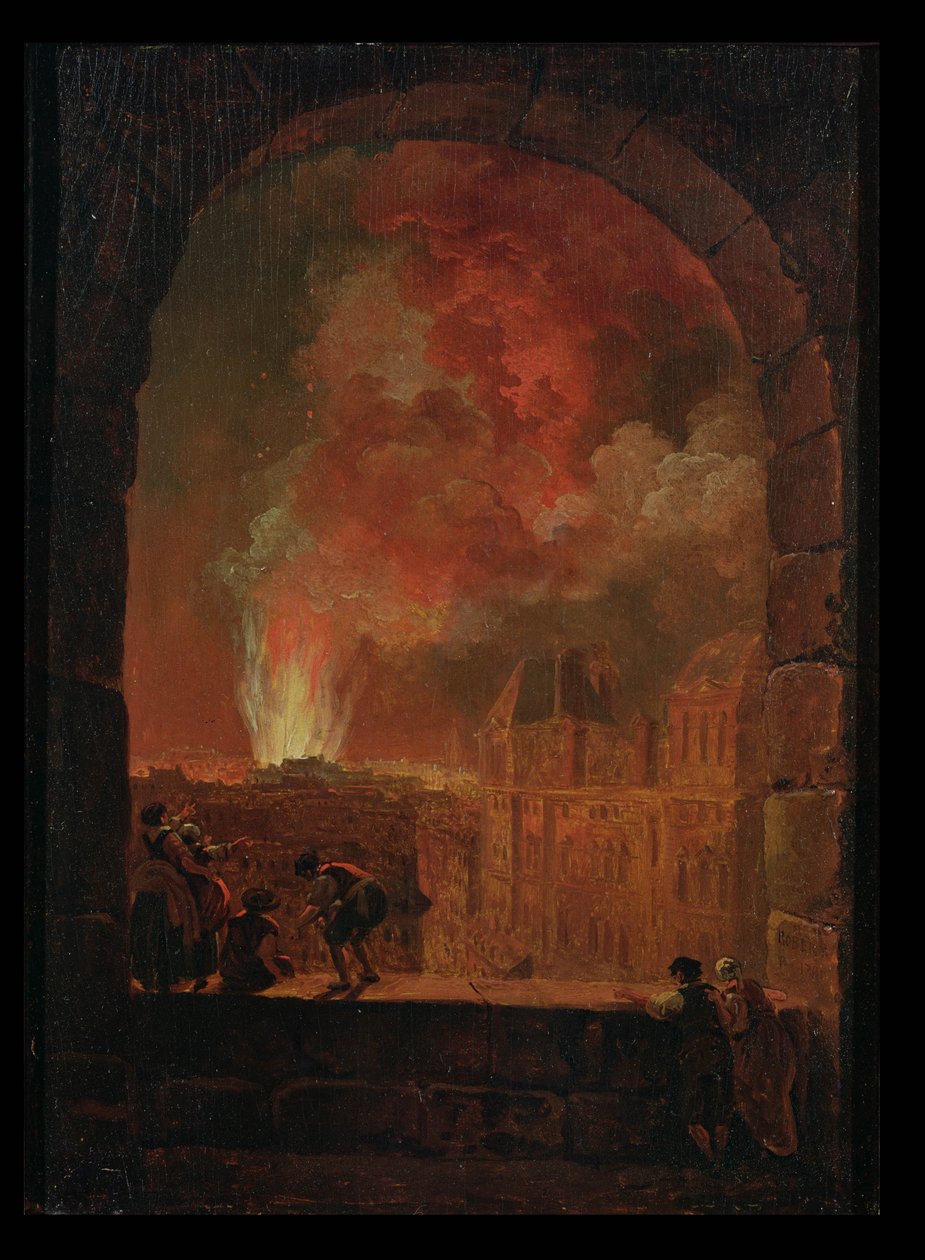 Palais-Royal Operasında Yangın, Louvre