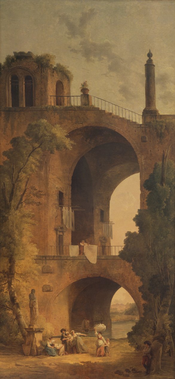 Harabelerle Peyzaj, 1802 by Hubert Robert