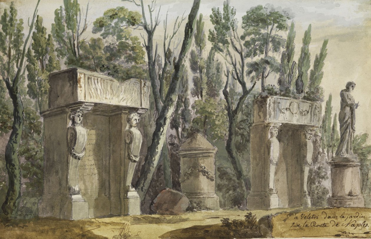Veletri Parkı by Hubert Robert