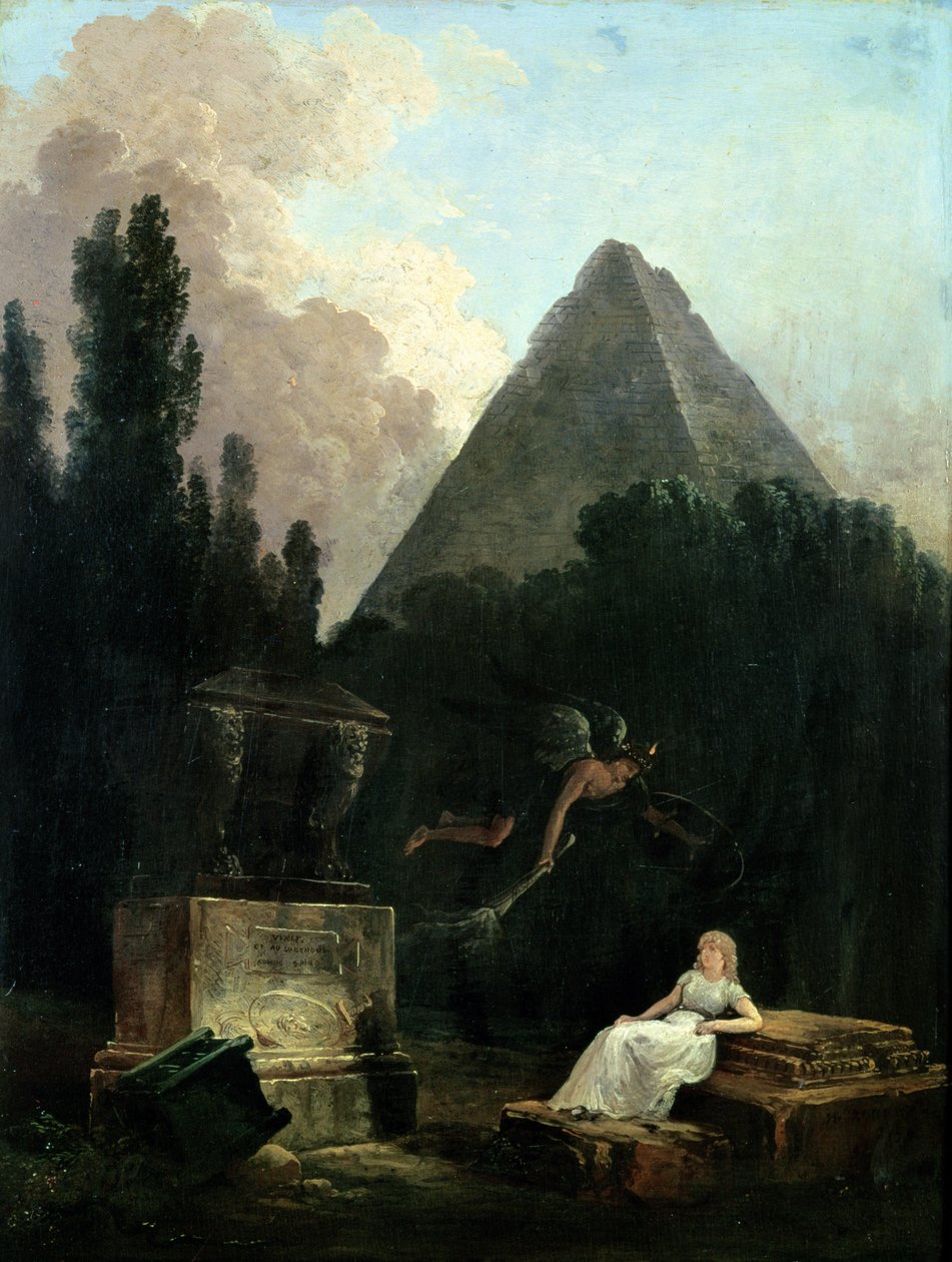 Mezarın Ruhu by Hubert Robert