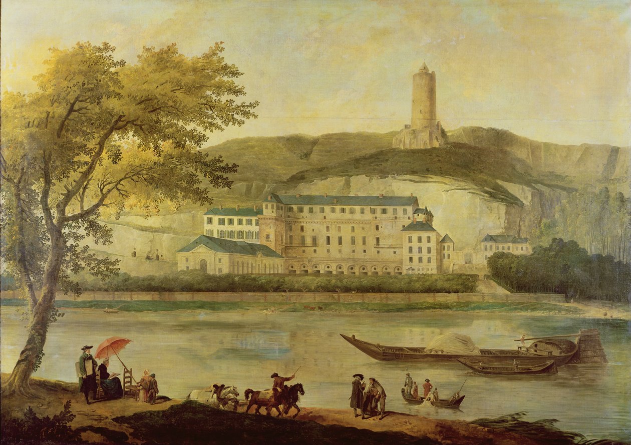 Chateau de La Roche-Guyon by Hubert Robert