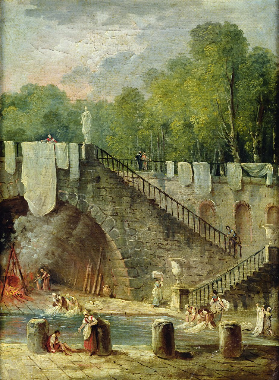 Çamaşırcı Kadınlar by Hubert Robert