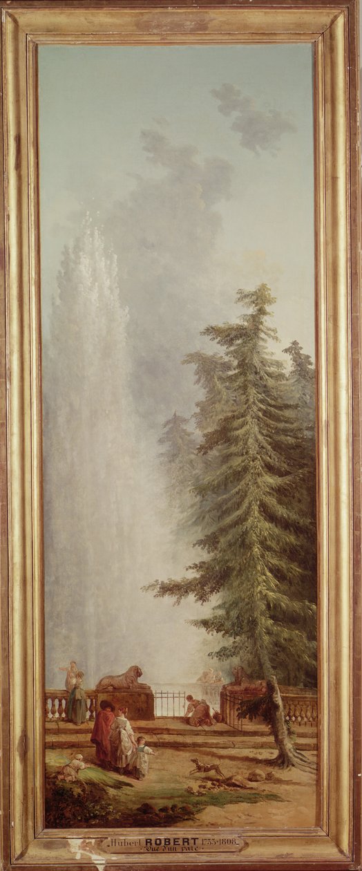 Parktan Görünüm, 1783 by Hubert Robert
