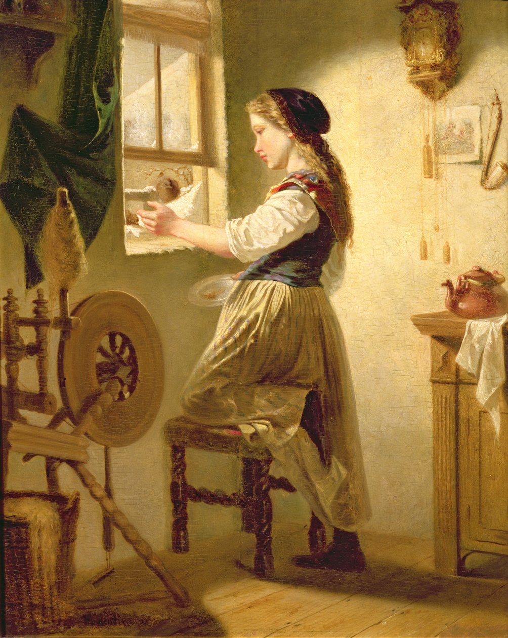 Kışın Kuşları Beslemek by Hubert Salentin