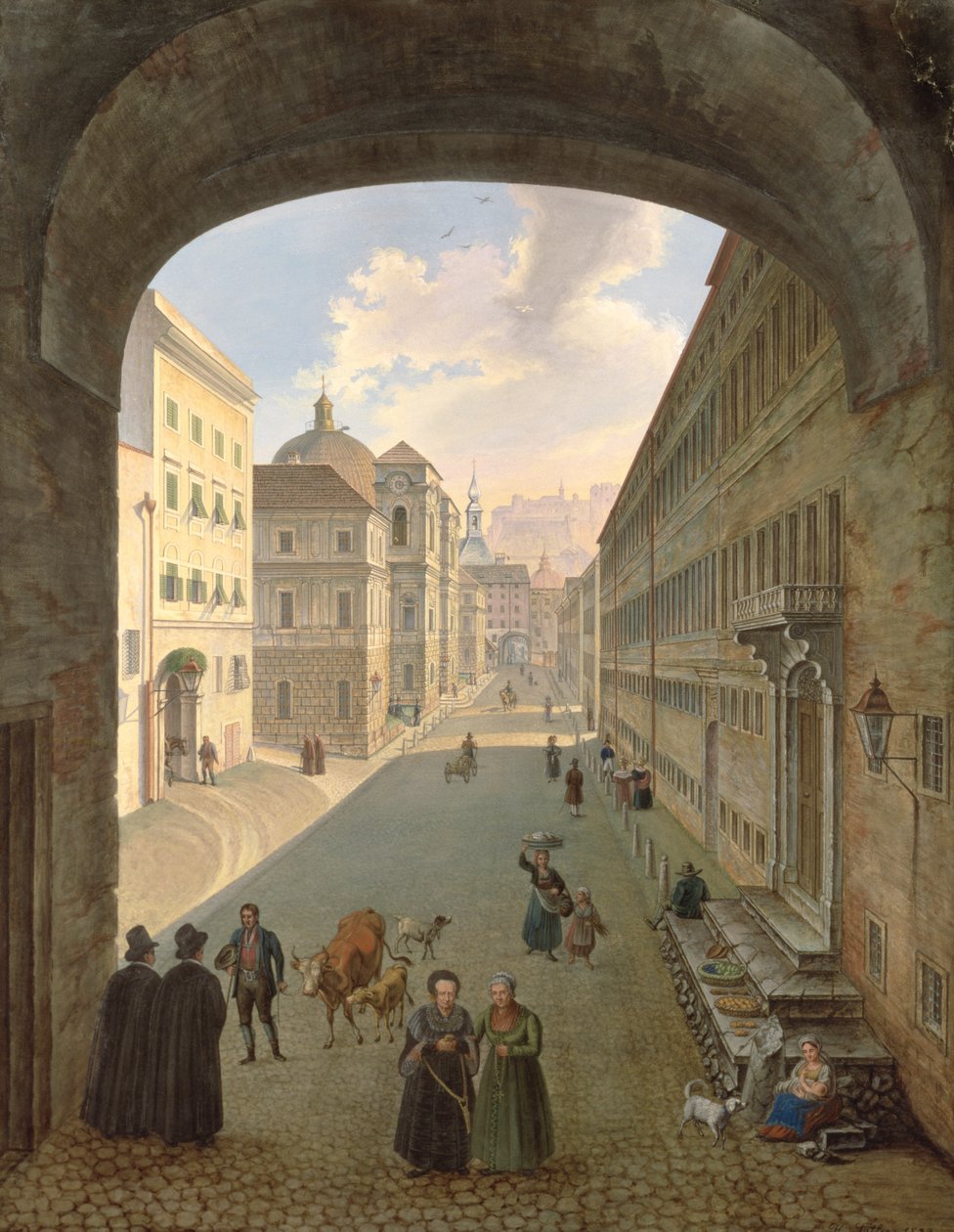 Lodron Sarayı, Salzburg, 1833 by Hubert Sattler