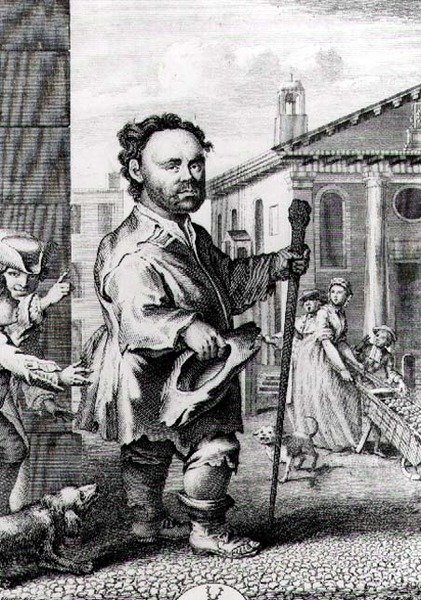 Owen Farrell (d.1716), İrlanda Cücesi, James Hulett (d.1771) tarafından oyulmuş, pub. 1742