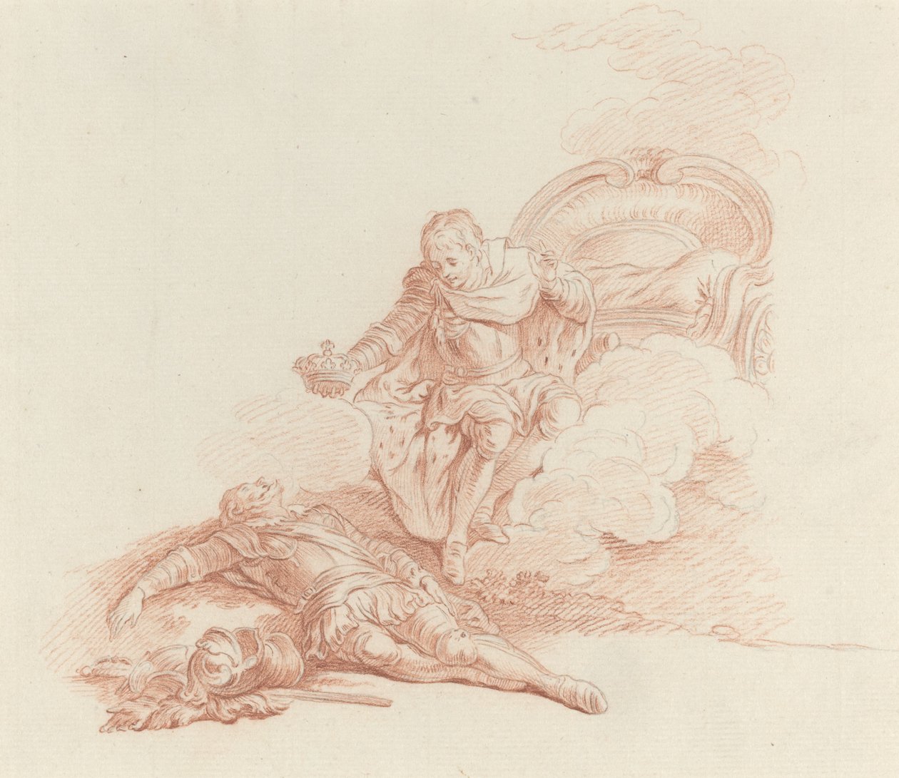 Saltanat, diyor, zafer kazan ve her şeyde ol oğlum by Hubert Francois Gravelot