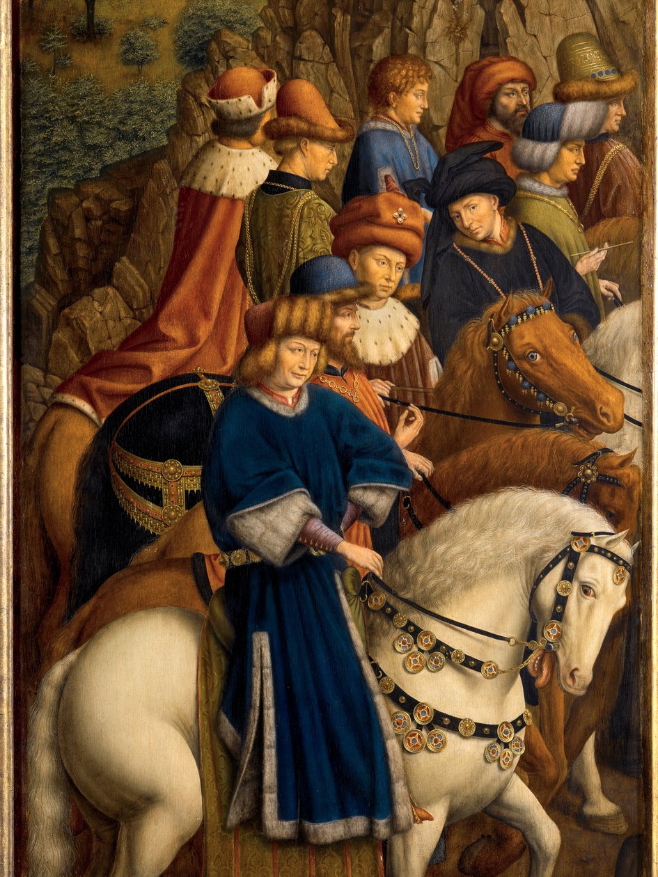 Adil Yargıçların Detayı, Ghent Altarpiece'in sol alt paneli by Hubert & Jan van (1390 1441) (after) Eyck