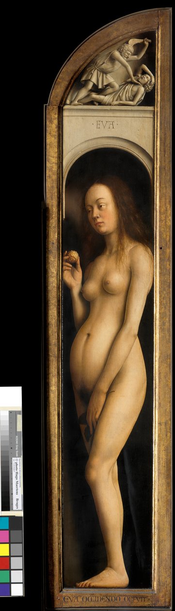 Eve, Ghent Altarpiece'in sol kanadından detay by Hubert & Jan van (1390 1441) Eyck