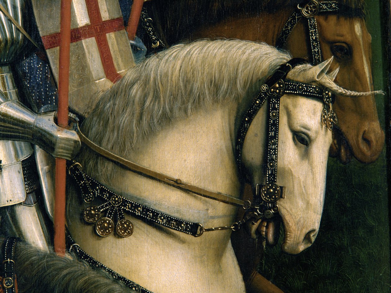 Gent Altarpiece'den İsa'nın Şövalyelerinden detay by Hubert & Jan van (1390 1441) Eyck
