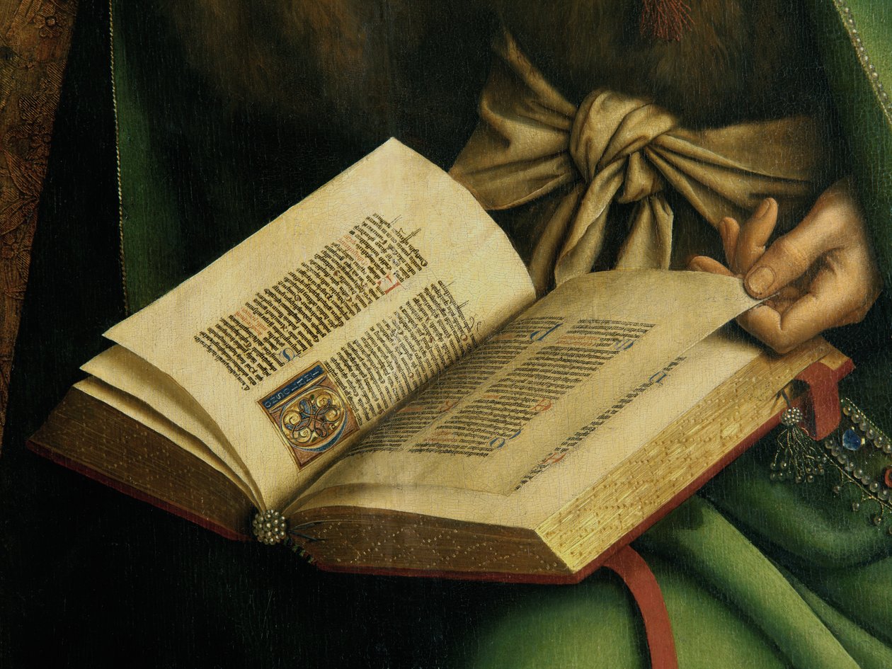 Ghent Altarpiece'den Vaftizci Yahya'nın detayı by Hubert & Jan van (1390 1441) Eyck