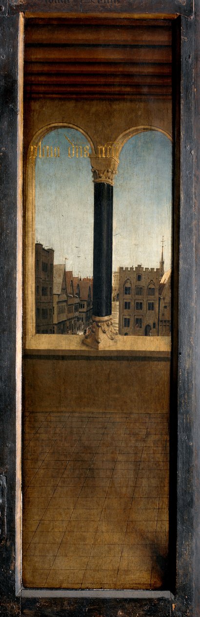 Ghent Altarpiece'in sol panjurunun dışından panel by Hubert & Jan van (1390 1441) Eyck