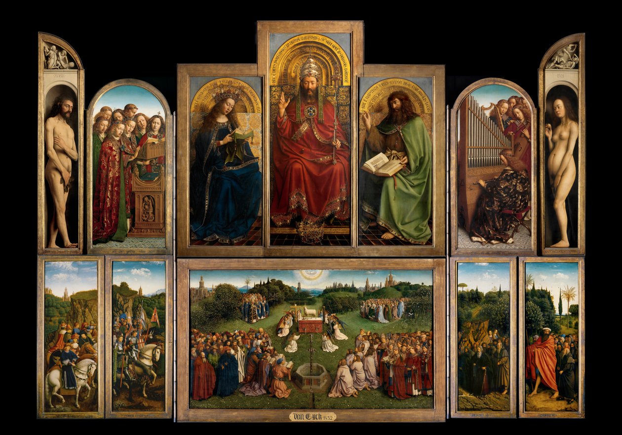 Gent Altarpiece by Hubert & Jan van (1390 1441) Eyck