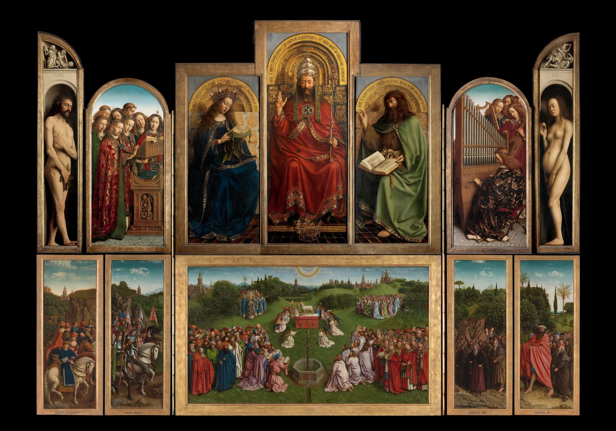 Gent Altarpiece by Hubert & Jan van (1390 1441) Eyck