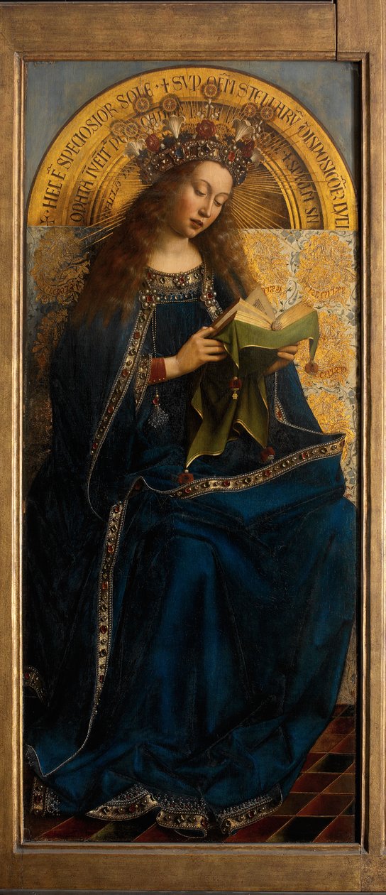Ghent Altarpiece'den Meryem Ana by Hubert & Jan van (1390 1441) Eyck