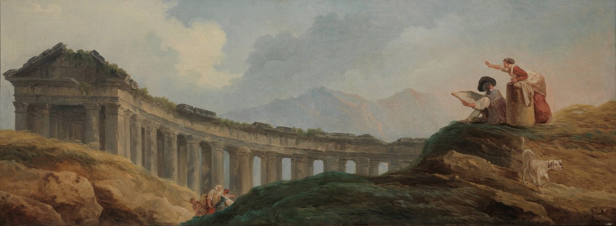 Harabelerde Bir Kolonad by Hubert Robert