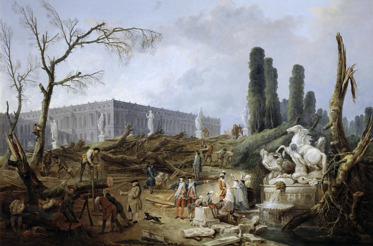 Apollon Hamamı Bosquet by Hubert Robert