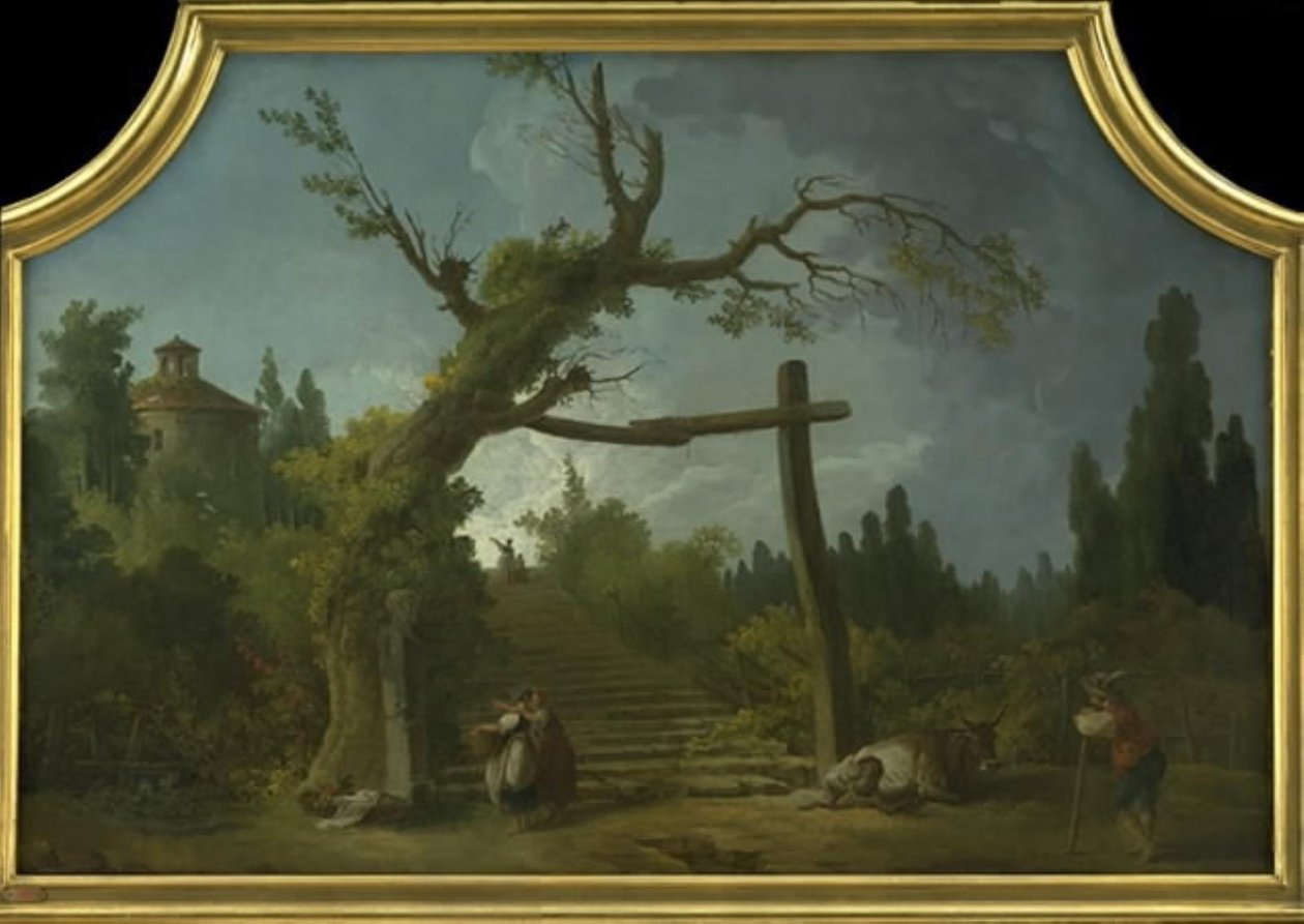 Dekoratif Peyzaj by Hubert Robert