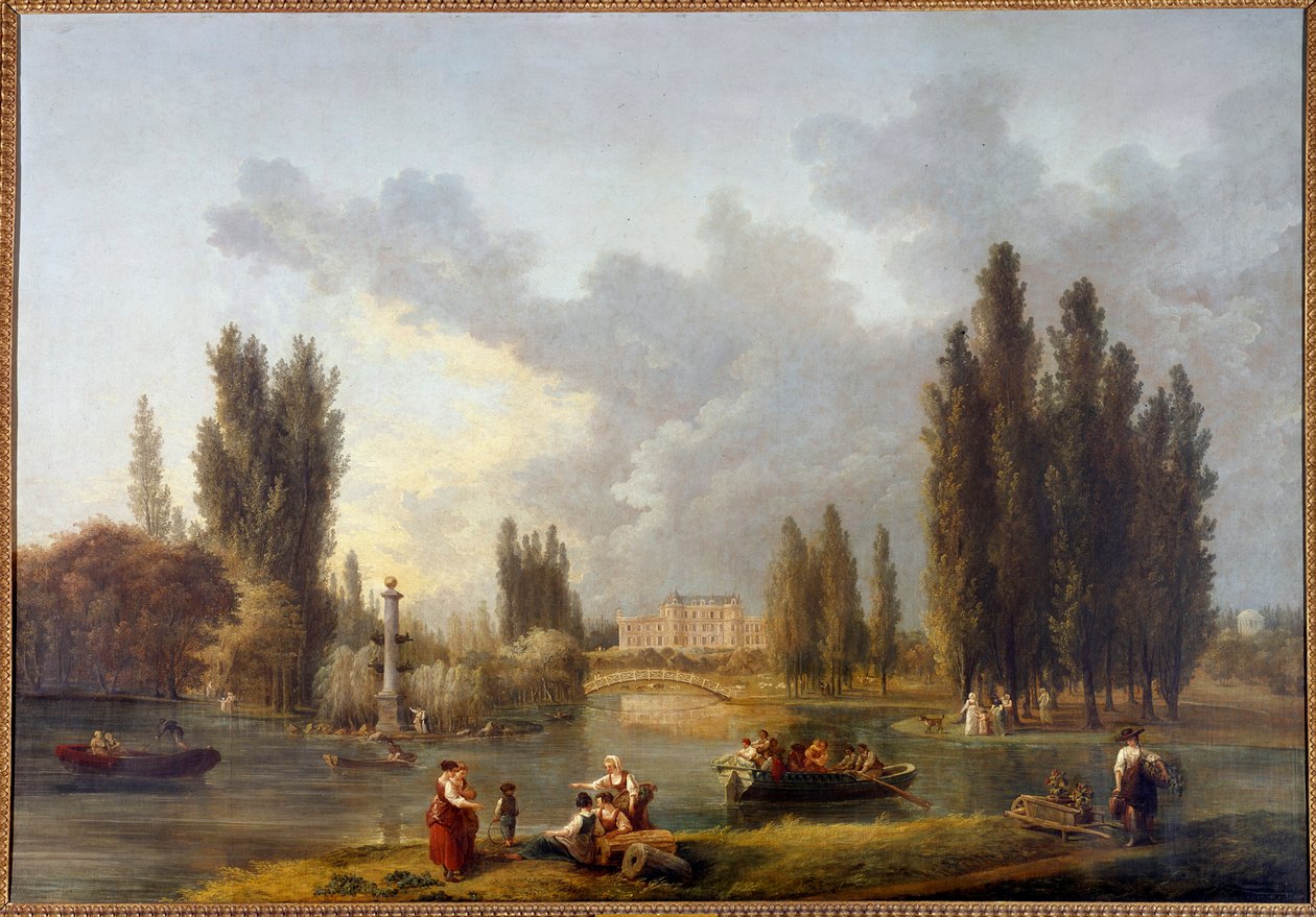 Mereville Kalesi Hubert Robert (1733-1808) tarafından 18. yüzyıl Sceaux, Fransa adasının müzesi by Hubert Robert