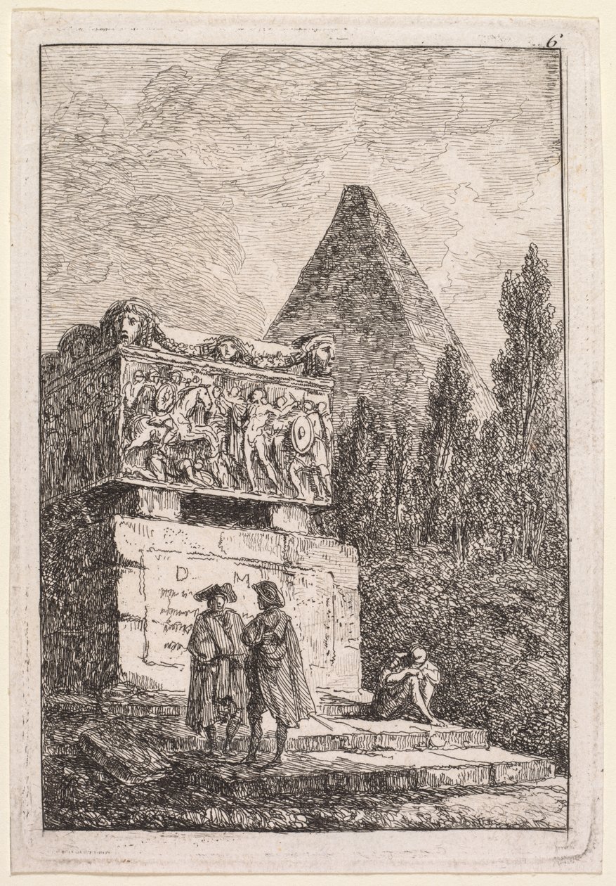 Roma Akşamları: Lahit by Hubert Robert
