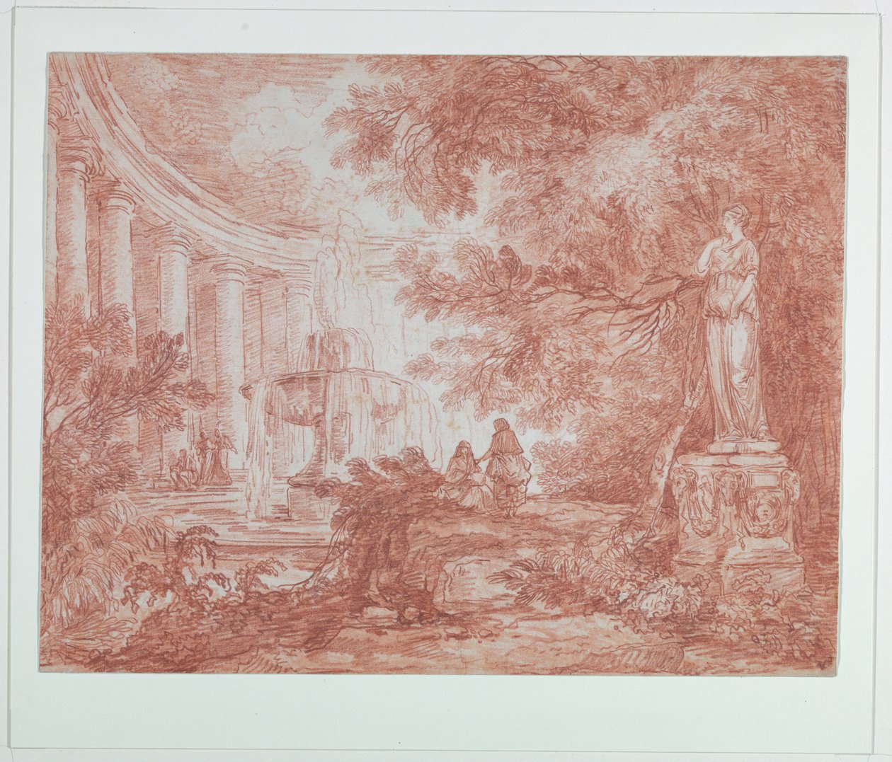 Çeşmeli ve Heykelli Park by Hubert Robert