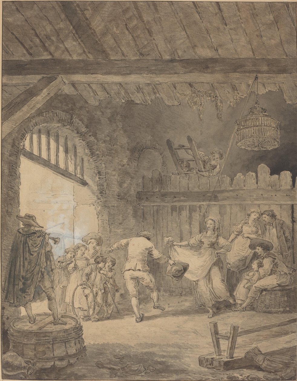 Köylü Dansı by Hubert Robert