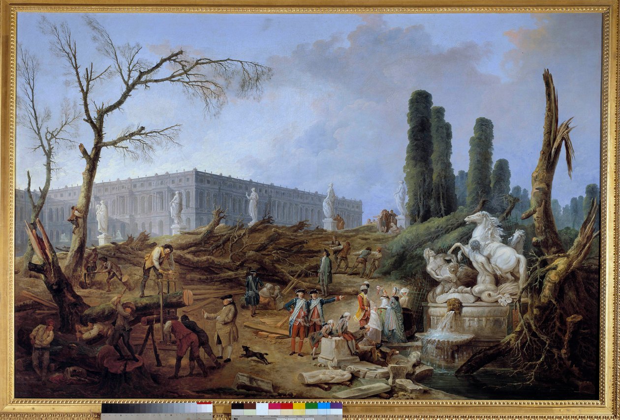 1774-1775 kışında oturum açma sırasında Versay