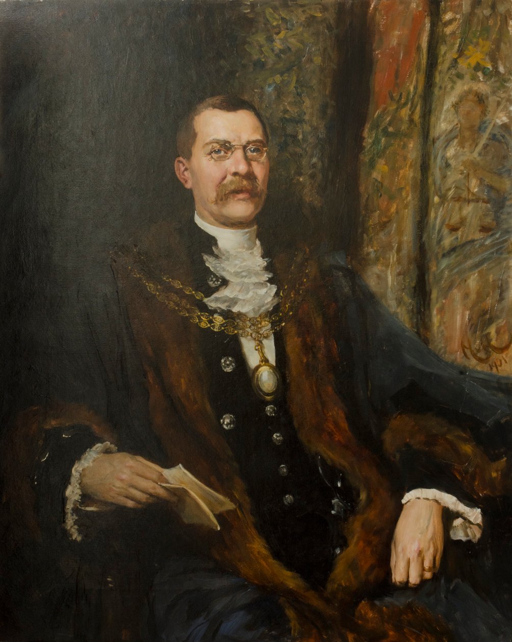 Meclis Üyesi Sir George Hussey, 1901 by Hubert von Herkomer