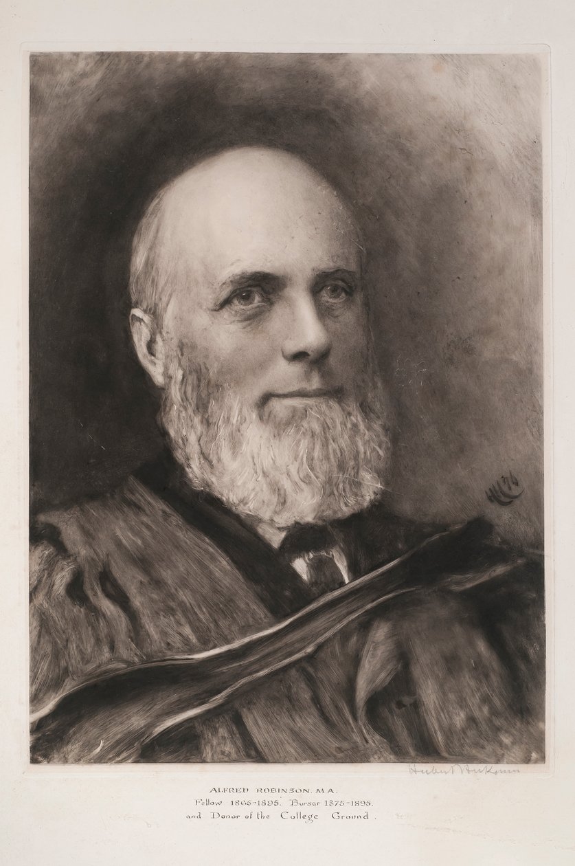 Alfred Robinson, 1896 (tek renkli baskı) by Hubert von Herkomer