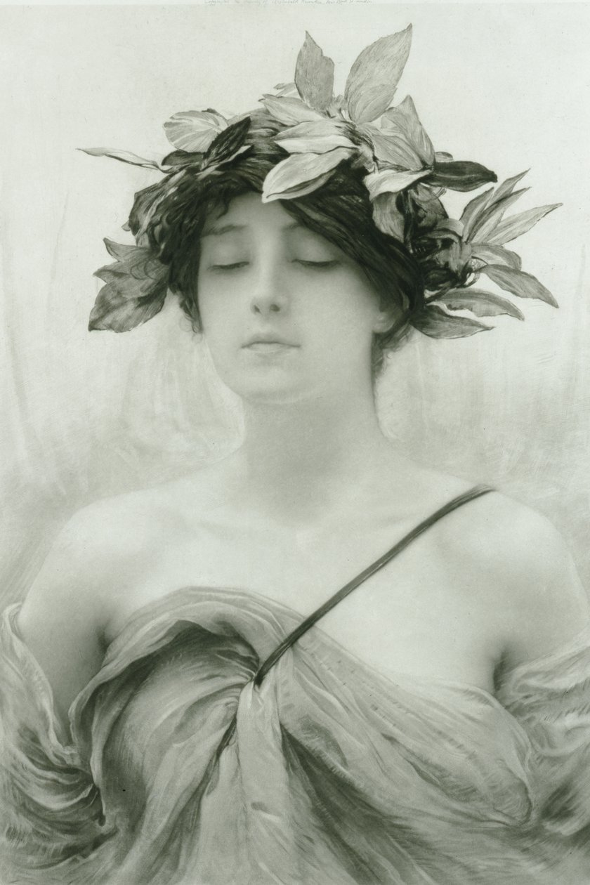 Daphne (uburyo buvanze bwo gushushanya) by Hubert von Herkomer