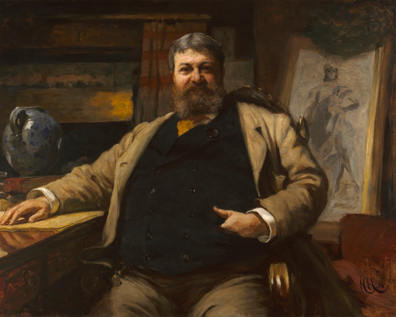 H. H. Richardson, 1886. by Hubert von Herkomer