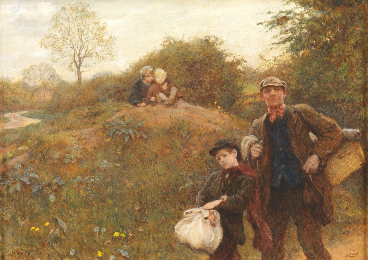ಮೂವಿಂಗ್ ಆನ್, 1891 ಟರ್ಕ್ by Hubert von Herkomer