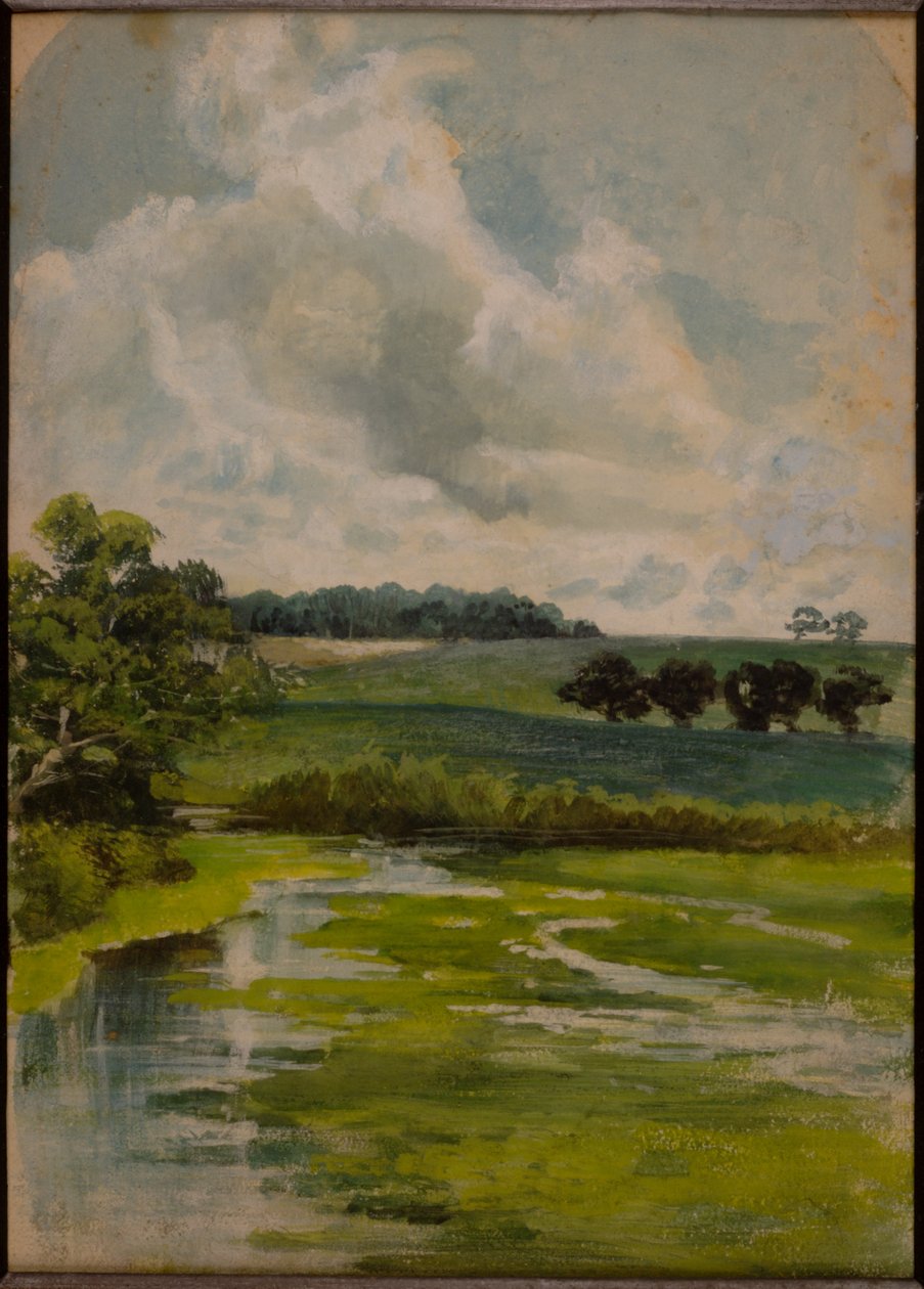 'Üç Manzara Eskizinden' biri (ayrıca bkz. 258630 ve 258631) by Hubert von Herkomer