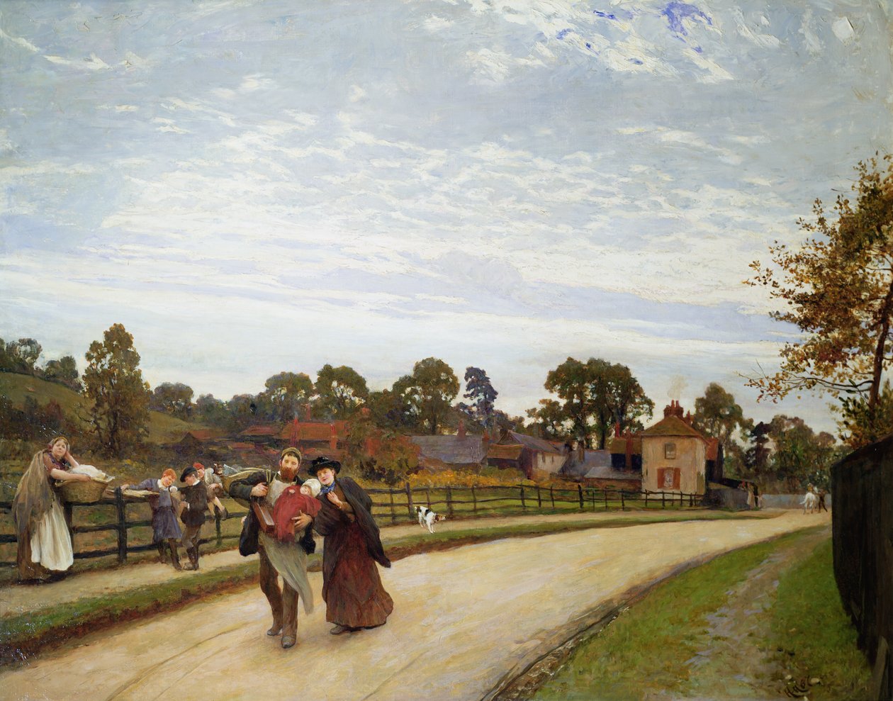 İlk Doğan, 1887 by Hubert von Herkomer