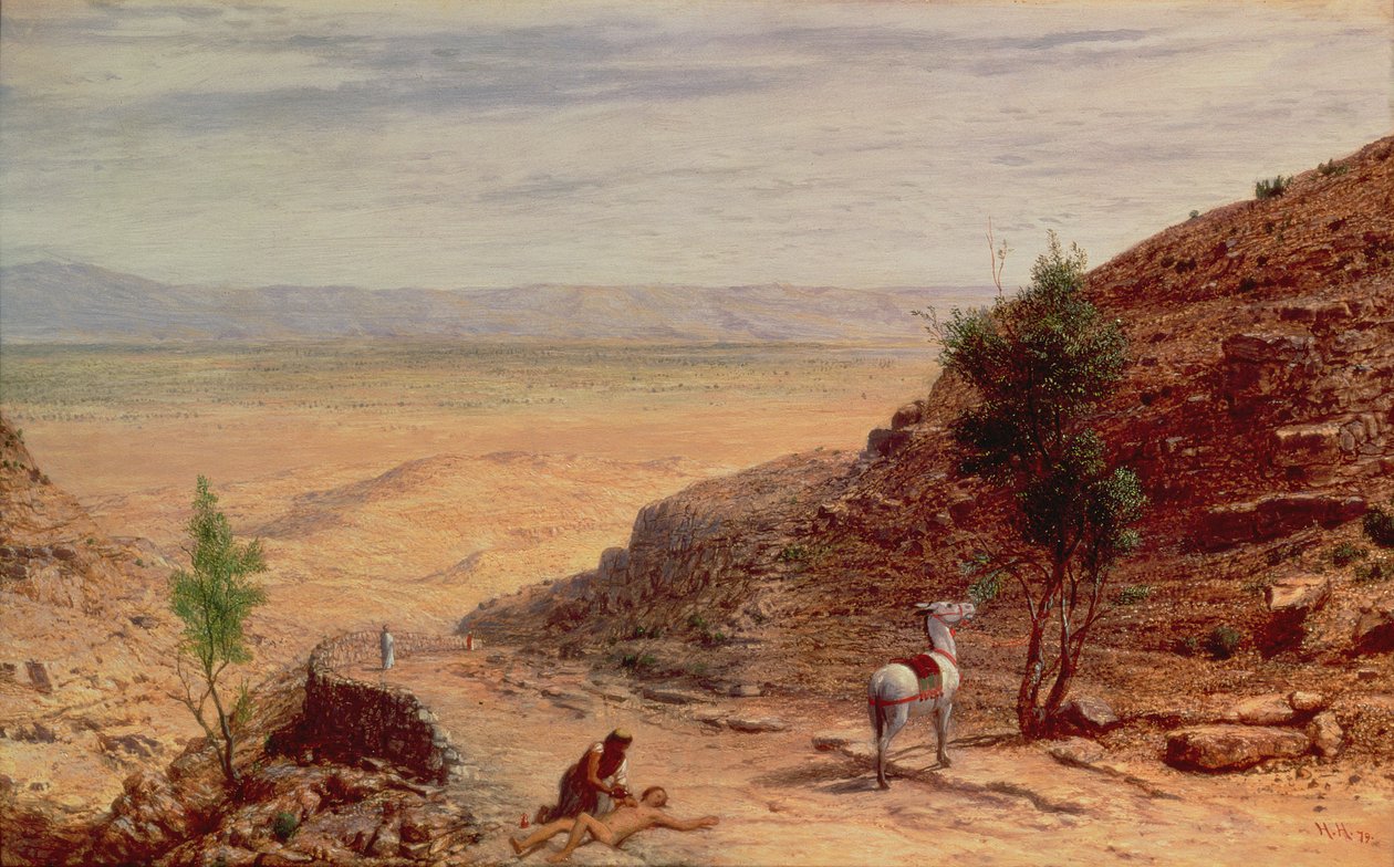Kudüs ve Eriha Arasındaki Yol by Hubert von Herkomer