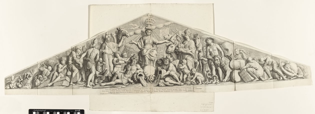 Dört kıta ile Amsterdam ticaretinin alegorisi by Hubertus Quellinus