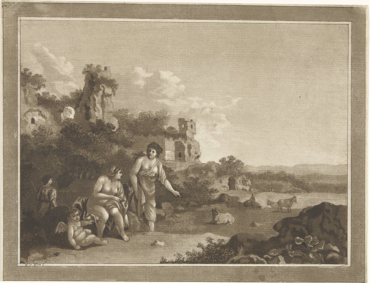 Periler ile Manzara by Hubertus van Hove