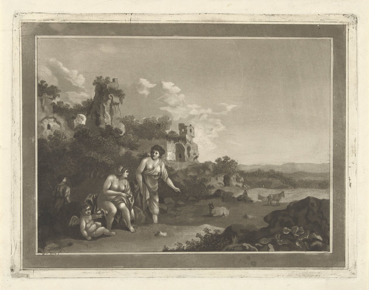 Perilerle Peyzaj by Hubertus van Hove