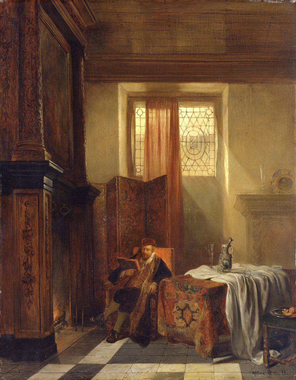 Filozof, 1844 by Hubertus van Hove