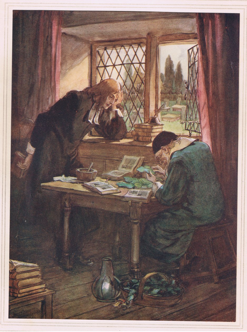 Bir gün alnını eline yaslayarak by Hugh Thomson