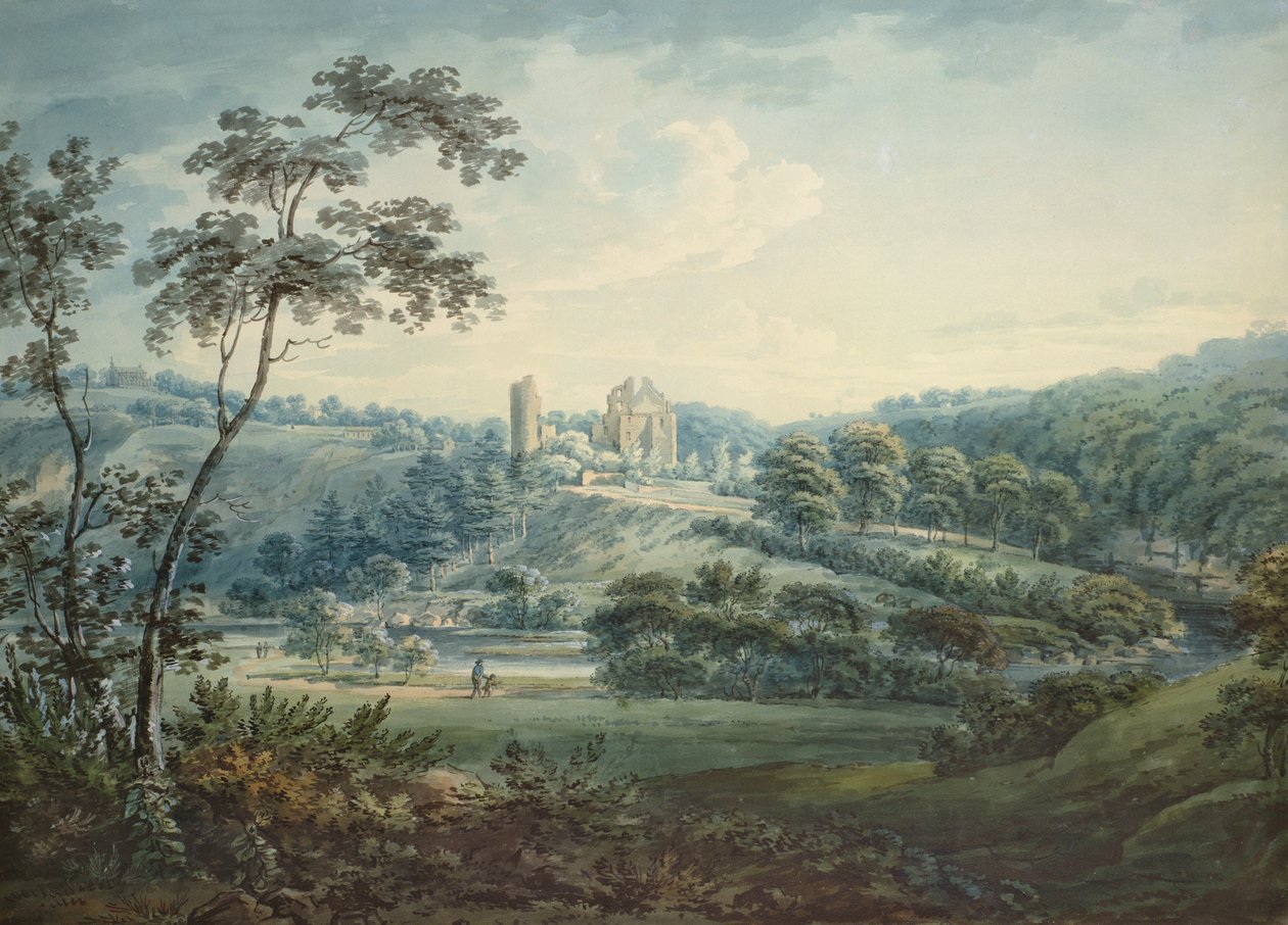 Rosslyn Kalesi, Midlothian by Hugh William Williams