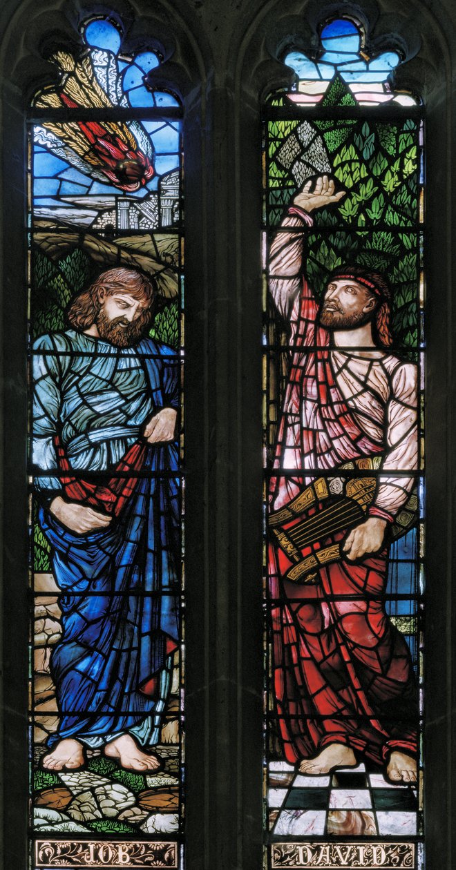 Langport, All Saints, Belham & Co, Hugh Arthur Kennedy, Job & David, 1879 by Hugh Arthur Kennedy
