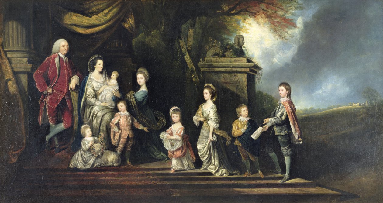 John 2. Egmont Kontu (1711-1770) ve Ailesi, c.1770 by Hugh Barron