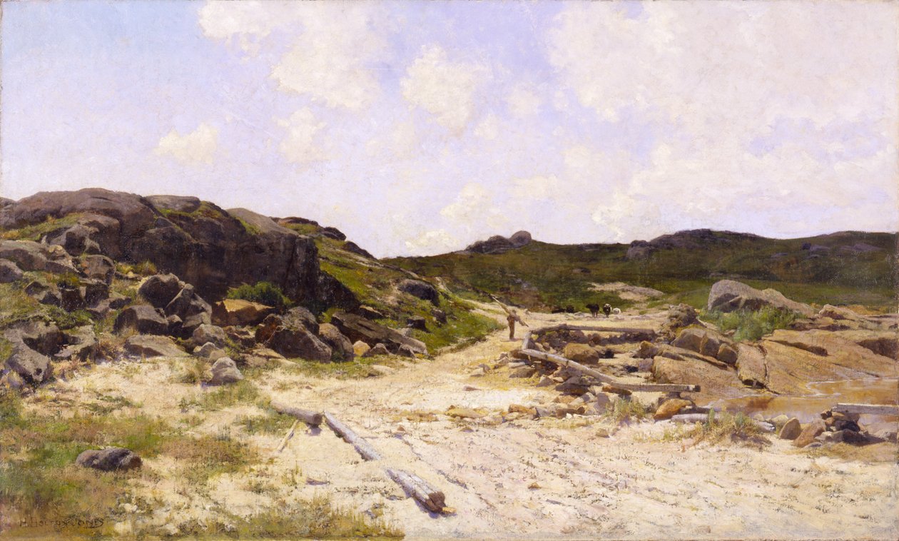 Deniz Feneri Plajı, Annisquam, yak. 1887. by Hugh Bolton Jones