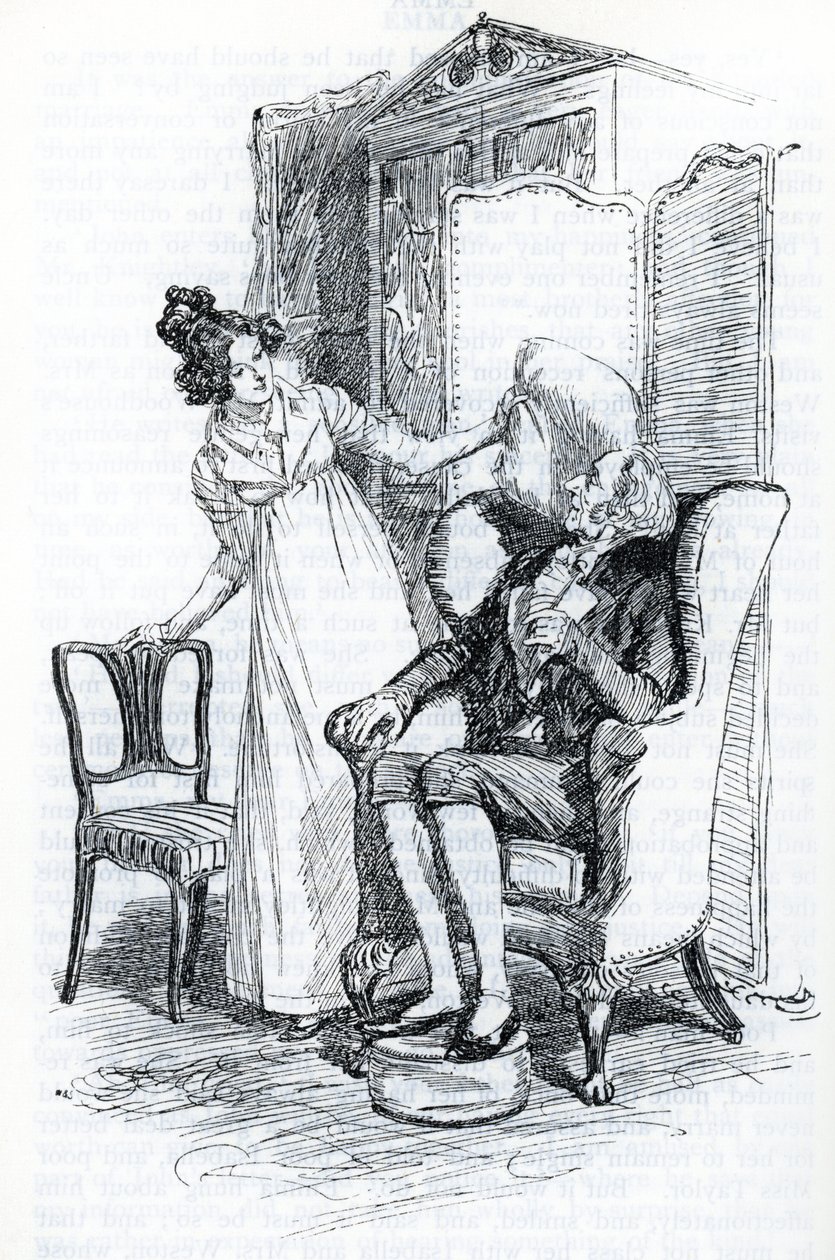 "Emma ve Bay Knightley" (illüstrasyon) by Hugh Thomson