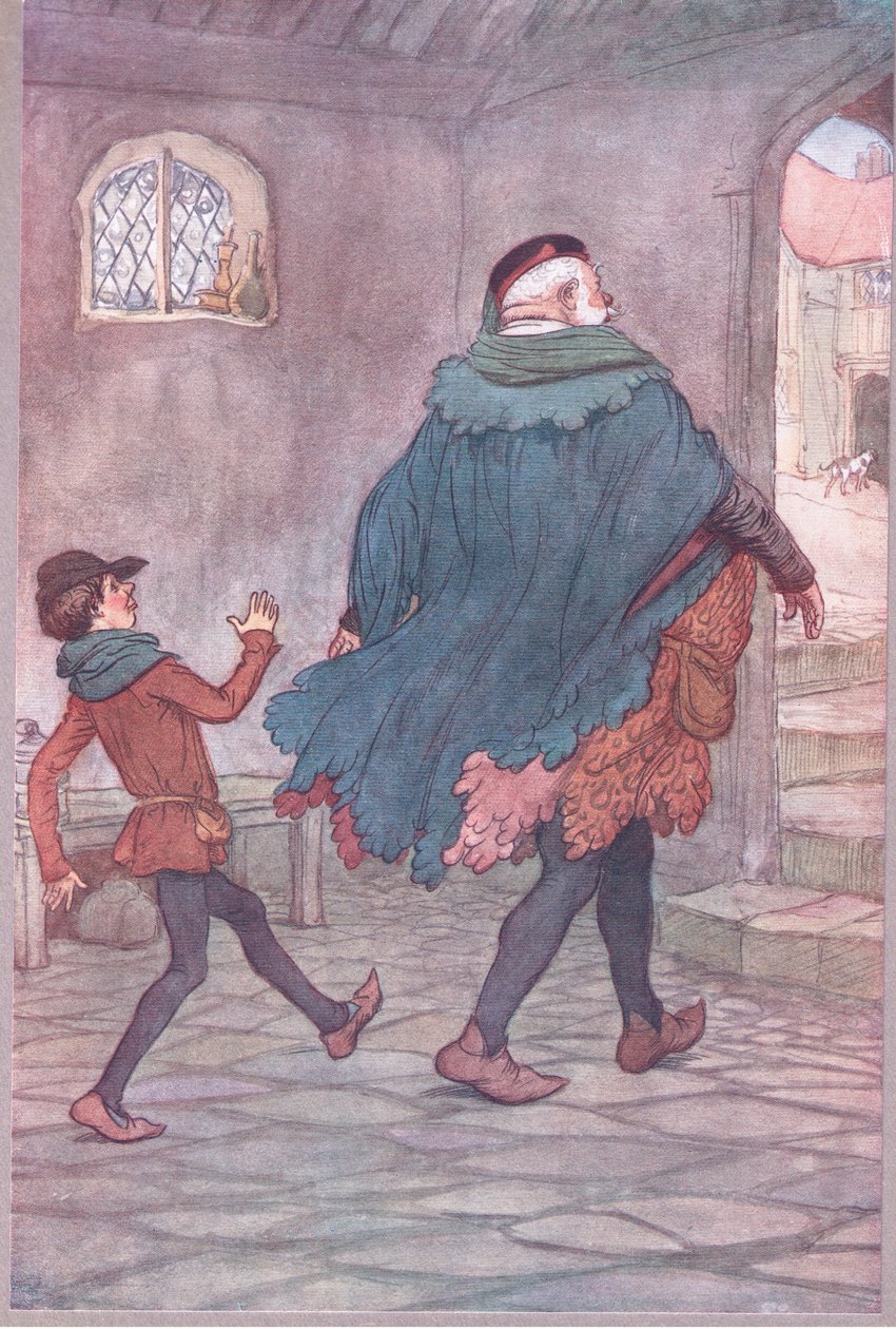Exeunt Falstaff ve Robin, Windsor
