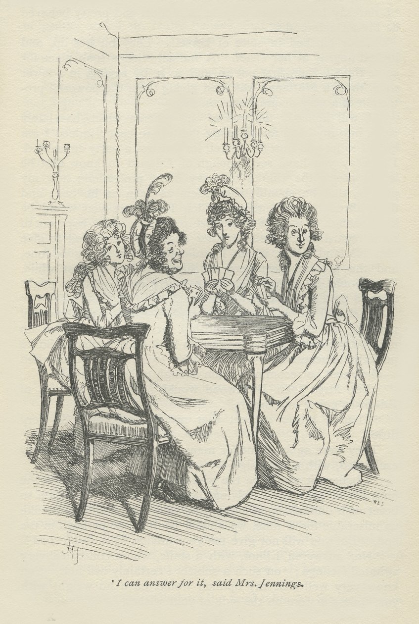 Cevap verebilirim, dedi Bayan Jennings, 1896 by Hugh Thomson